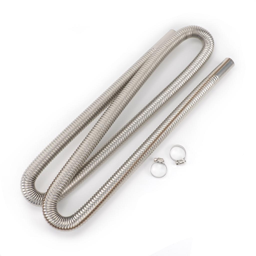 60cm 100cm 120cm 150cm 200cm 250cm 300cm Air Diesel Parking Heater Stainless Steel Exhaust Pipe Tube Gas Vent Hose Car Truck VAN
