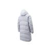 Anta Excellence Series Warm Logo Print Long Down Jacket With Fleece Lining Men Jackets Gray Silver 75220603-1