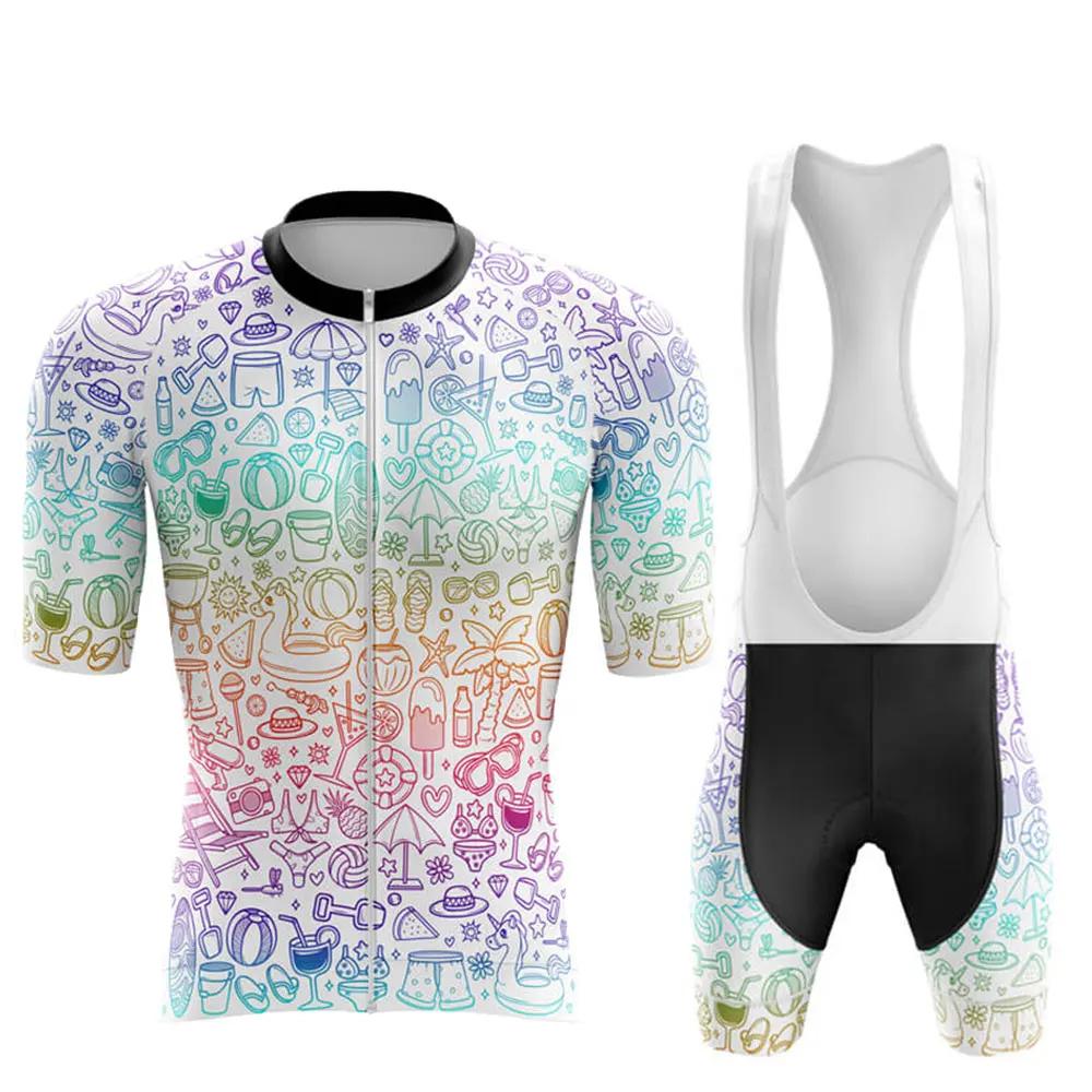 Cartoon Cycling Clothing Men Ropa Ciclismo MTB Cycling Clothes Short Sleeve Bike Short Maillot Ciclismo Jersey Set Cycling Suits