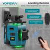 Yofidra 16 Lines 4D Laser Level Automatic 360 Horizontal Vertical Self-leveling Ultra Powerful Green Beam For 18V Battery