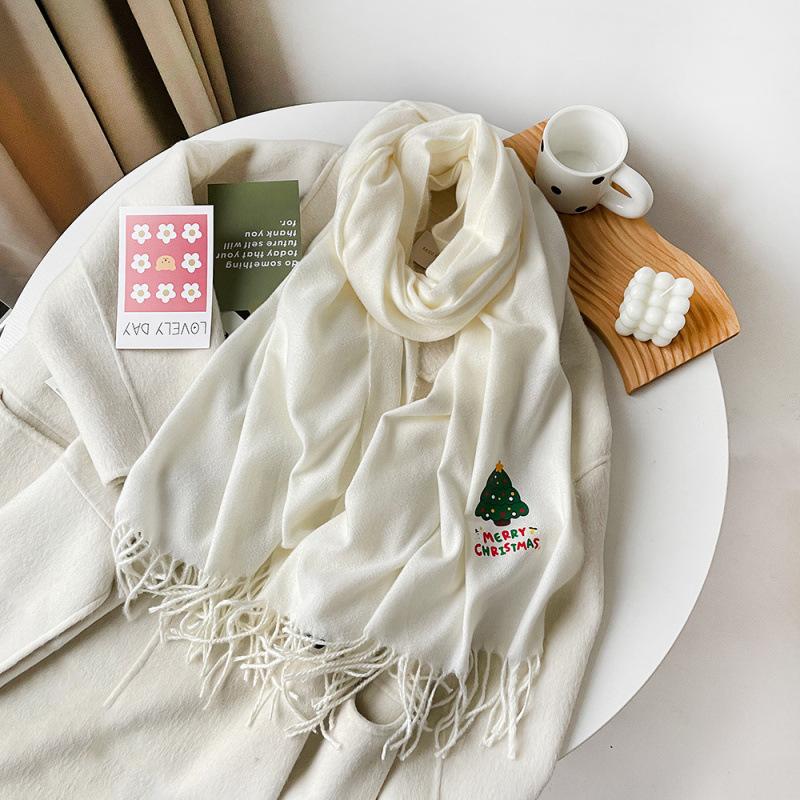 Quattro stagioni disponibili Nuovo versatile cappotto da donna in finto cashmere sciarpa calda media sciarpa scialle