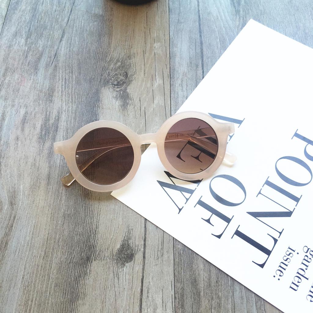 Trendy Children'S Retro Round Fashion Glasses Children'S Uv400 Children'S Outdoor Sunglasses Sunscreen Stall Glasses