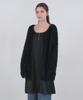 Micene Dina Fur Cardigan-Satin Dress Set