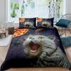 Galaxy Cat Duvet Cover Universe Galaxy for Kids Boy Girl Cute Kitten Printed Outer Space Planets Quilt Cover Bedroom Decorations