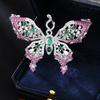 SKEDS Moda Squisita Spilla a Forma di Farfalla Full Crystal Per Donne Ragazze High-end Classica Strass Lucida Distintivi per Giacca Suit