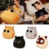 Cute Black Cat Dumpling Pillow Plush Toy Stuffed Animal Doll
