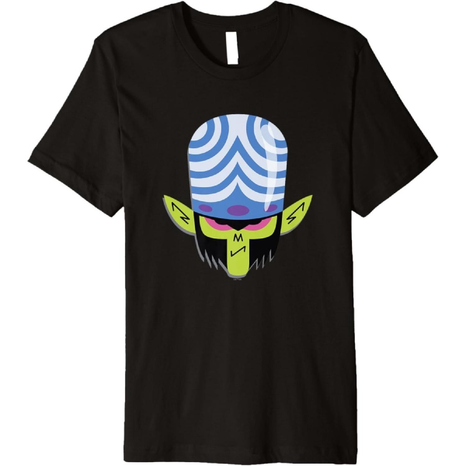 Суперкрошки Моджо Джоджо Большое Лицо Злое Настроение Логотип Премиум Футболка S