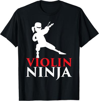 Violin Ninja Violinist Player Music Lover Gift T-Shirt Women Men Shirts Summer Cotton Tee Tops  Shirts for Women Aesthetic Y2k