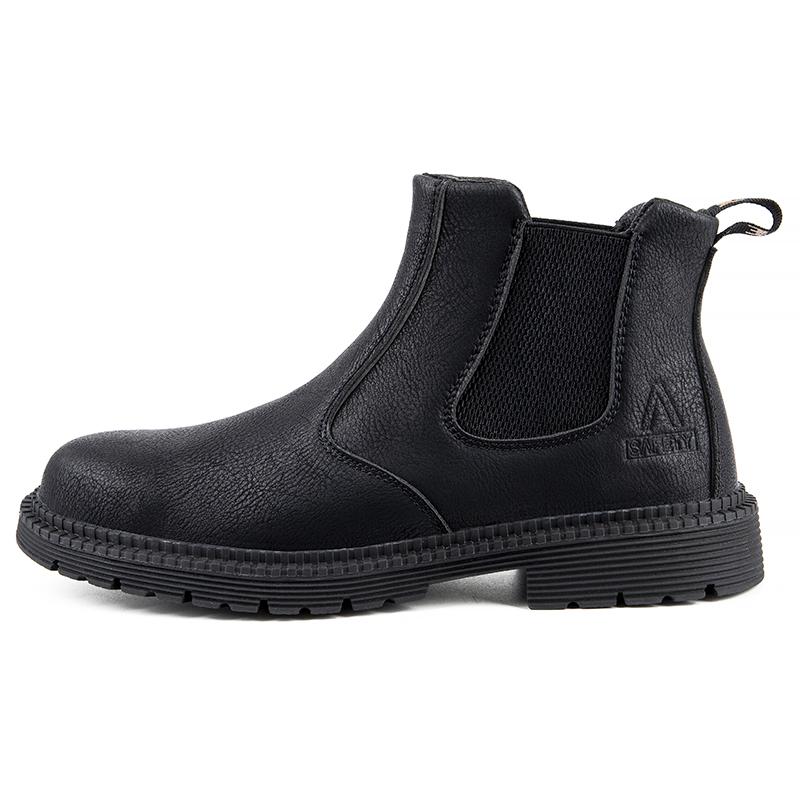 Botas de Seguridad para Hombre Puntera de Acero Zapatos de Trabajo Cuero Impermeables Botas Antideslizantes Resistentes al Desgaste Obra de Construcción Antipinchazos