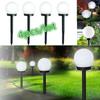 4 Stück/8 Stück Wasserdichtes LED Solarstrom Außen Gartenwegleuchte Hof Rasen Straße Spotlampe