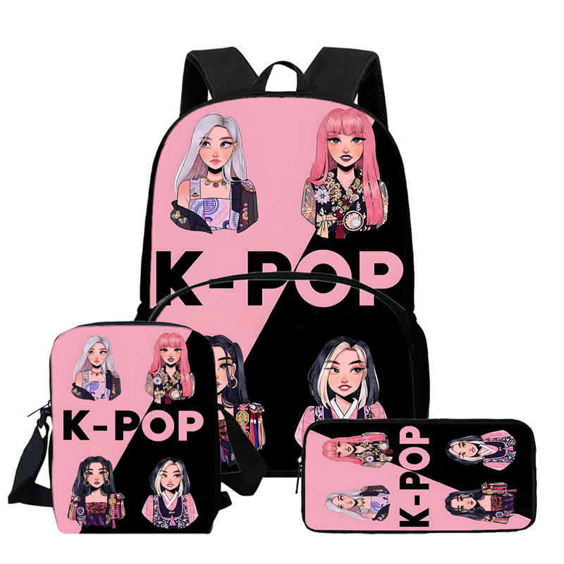 Kpop Witch Hunter Group Schoolbag High Definition Printing Casual Cross Border Light Backpack One Piece Hair