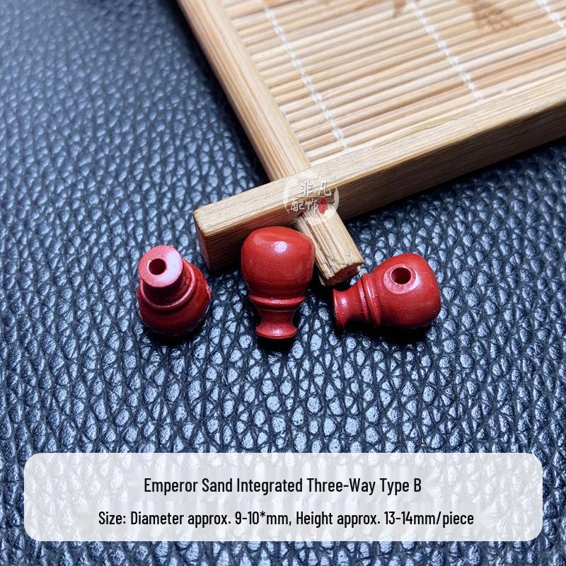 Cinnabar Emperor Sand DIY Triple Bracelet Pendant Wenwan Beads