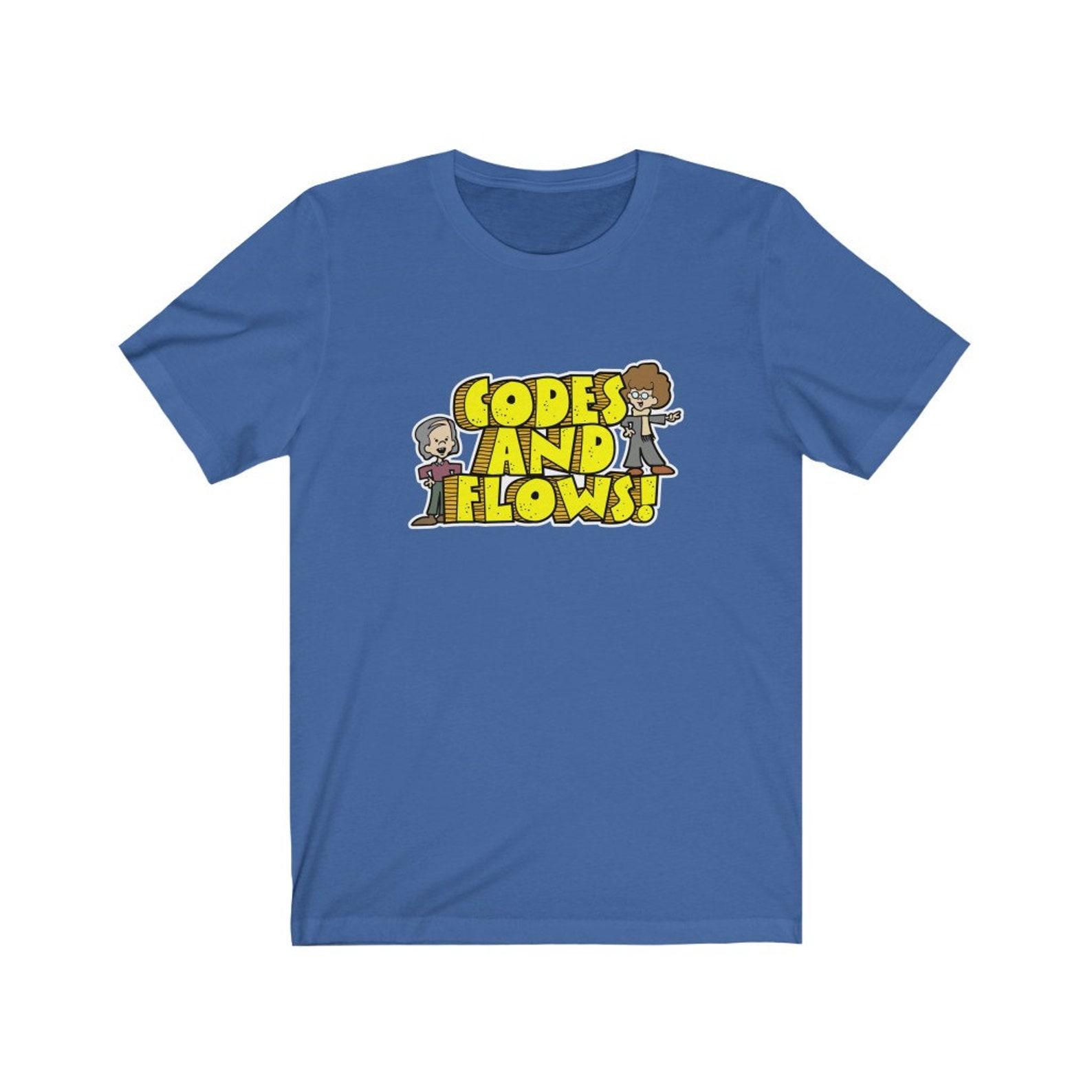 Deleuze and Guattari Codes and Flows Adult Philosophy T-shirt L