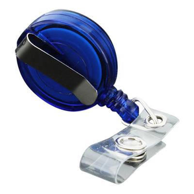 one Retractable Reel Recoil ID Badge Lanyard Name Tag Key Card Holder Belt Clip