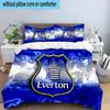 Everton Football Club Crest 3PCS Bedding set,Ideal for1pc Duvet Cover And 2pcs Pillowcases Perfect for Christmas gift,Ideal for Bedroom, Dormitory