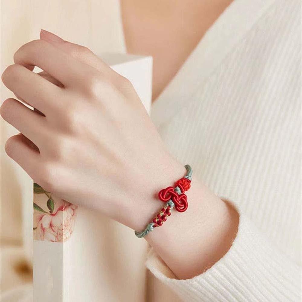 Fortunate Ornaments Exam Success Woven Bracelet Personality Chinese Knot Bangle Party
