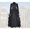 Victorian Medieval Halloween Renaissance Princess Dress Cosplay Costume Black