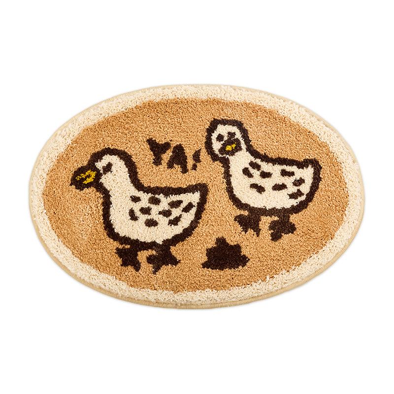Cartoon Bathroom Carpet Absorbent Soft Floor Mat, Bedroom Bedside Decorative Floor Mat