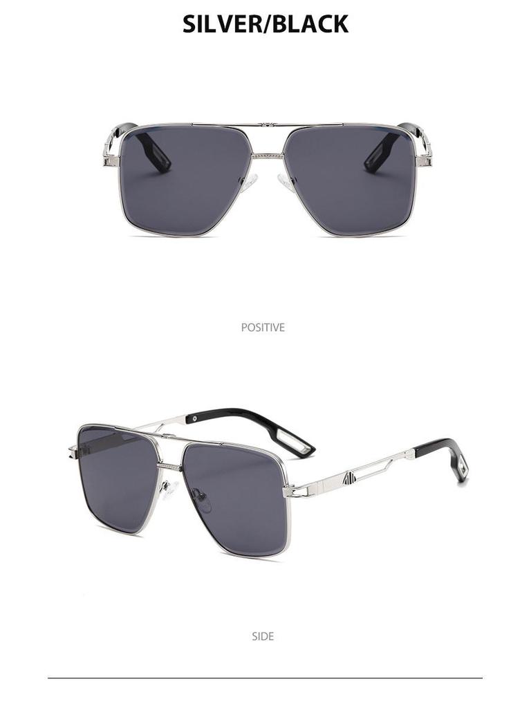 Double Beam Aviator Sunglasses - Sports UV400 Anti-UV Retro Style