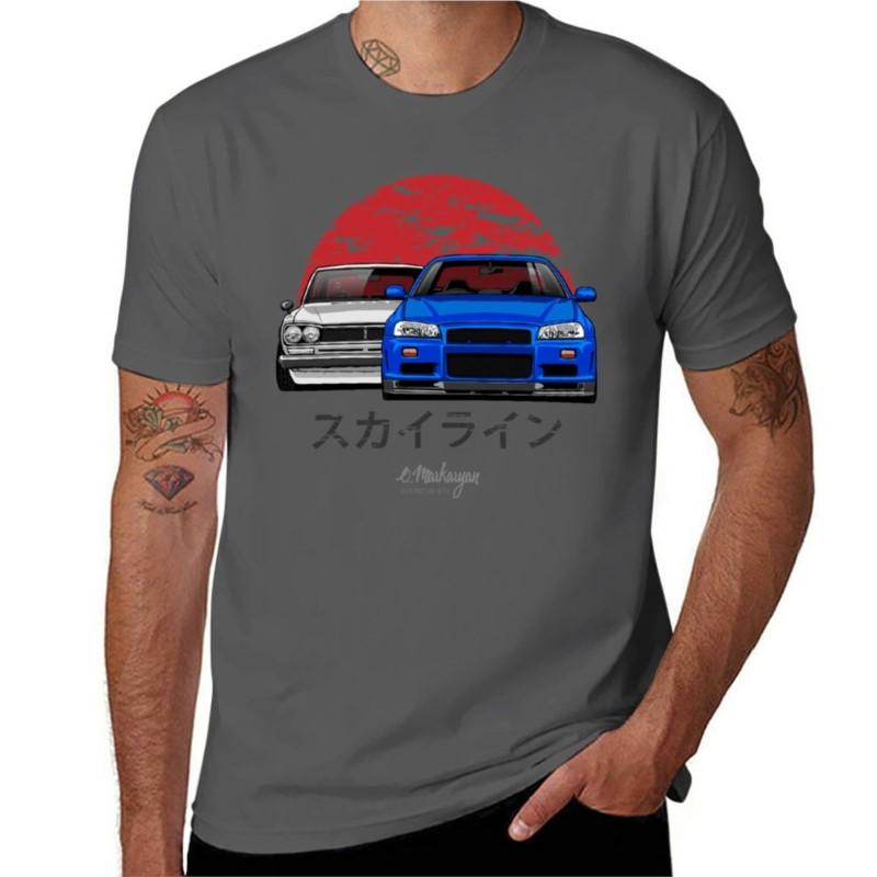Skyline (R34 Hakosuka) Tshirt Oversized Tshirt Funny T Shirts Vintage T Shirt Unisexs Vintage T Shirts