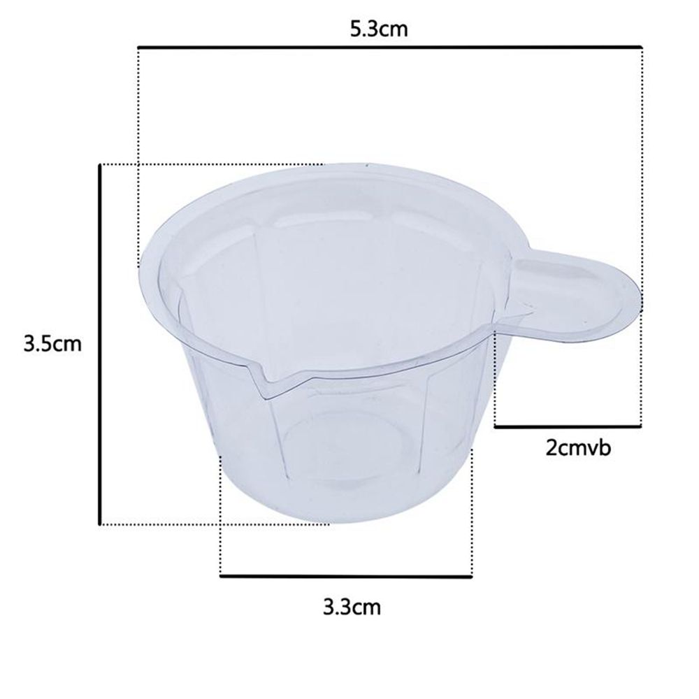 50pcs Resin Epoxy Transparent Plastic Liquid Container Dispensing Cups Palette Cup Mixing Tool
