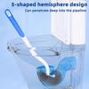 Toilet with Toilet Suspension Design Hemisphere Brush Brush Bathroom Cleaning Tool