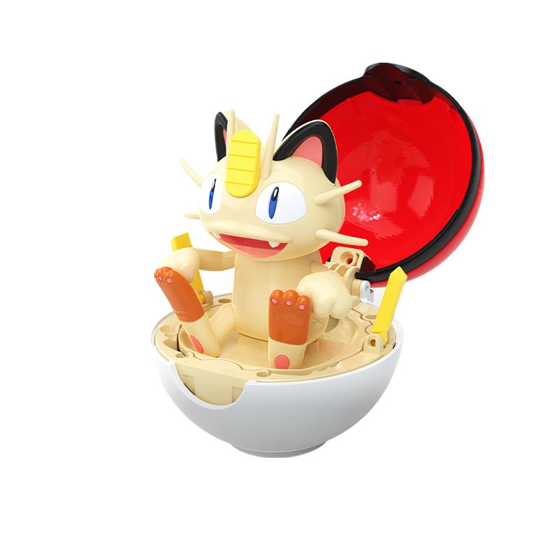 6 styles Pokemon Figure Bulbasaur Eevee Charmander Meowth Squirtle Pikachu action Pokeball elf Ball Toy action Doll kids gift