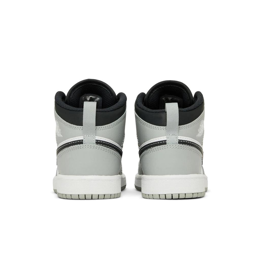Air Jordan 1 Mid PreSchool 'Light Smoke Grey' (Unisex) Light Smoke Grey / White / Anthracite Kids' Basketball Shoes 640734 078