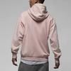 Air Jordan Solid Logo Patch Sports Casual Loose Pullover Hoodie Men Tops Light-Pink DR3088-610