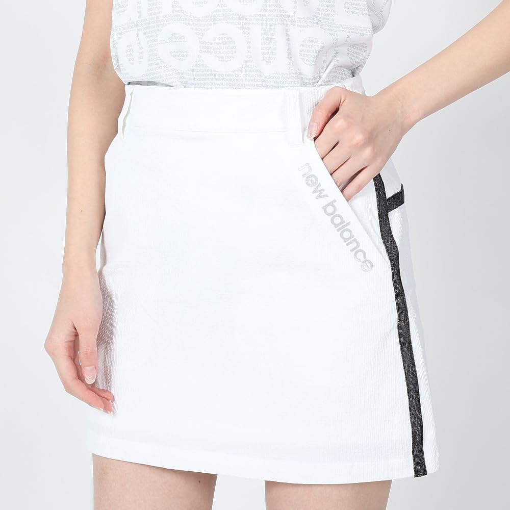 Skirt Cool to the Total Length Golf 2 [New Balance] Women's (COOLEXT touch, Stretchy, 40.0cm) / / 012-3134502 030_White [L]