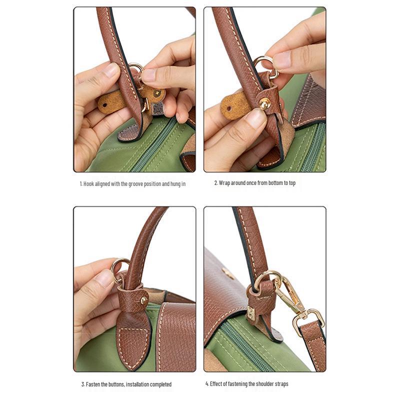 Verstellbarer Schultergurt Umhängetasche mit kurzem Henkel und breitem Riemen