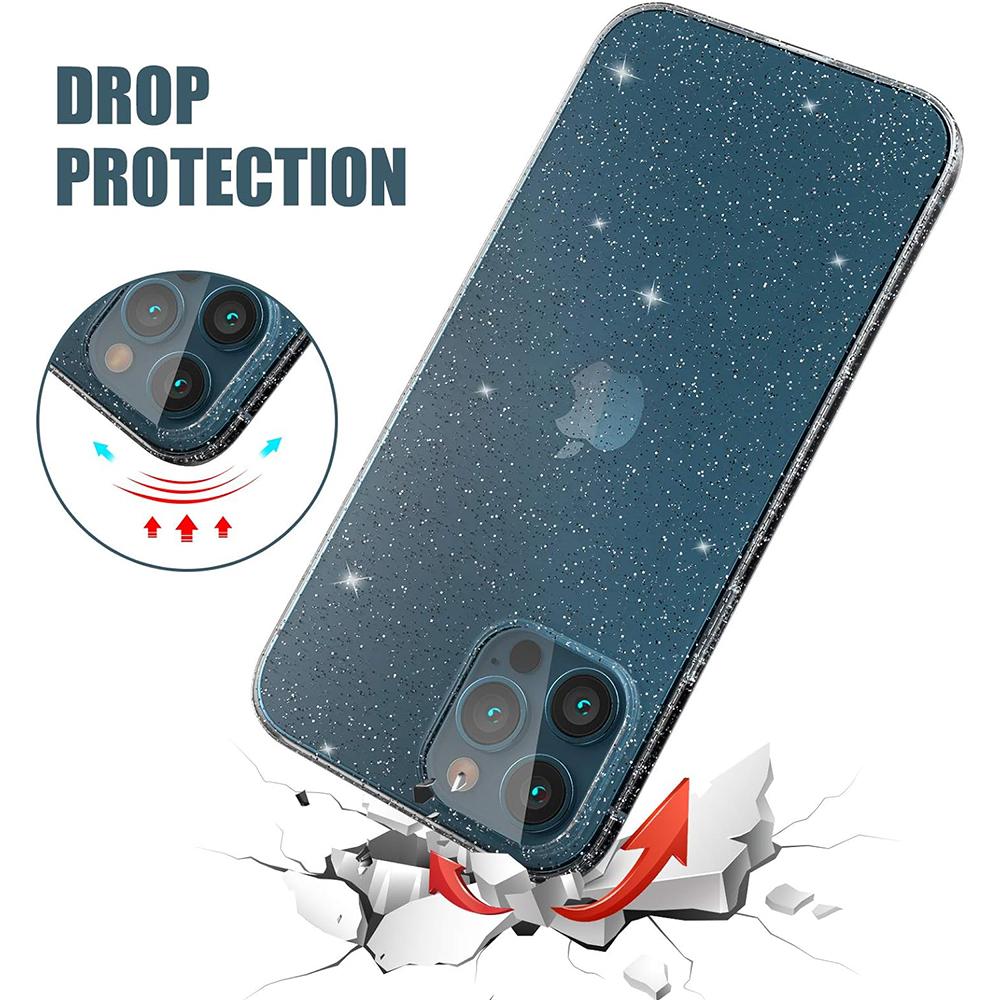 Capa Glitter Bling Sparkly para iPhone 16 15 Pro Max 14 Plus 13 Mini 12 11 X XS XR SE 2020 2022 8 15Pro 14Pro 13Pro 12Pro Capa de telefone feminina Acessórios