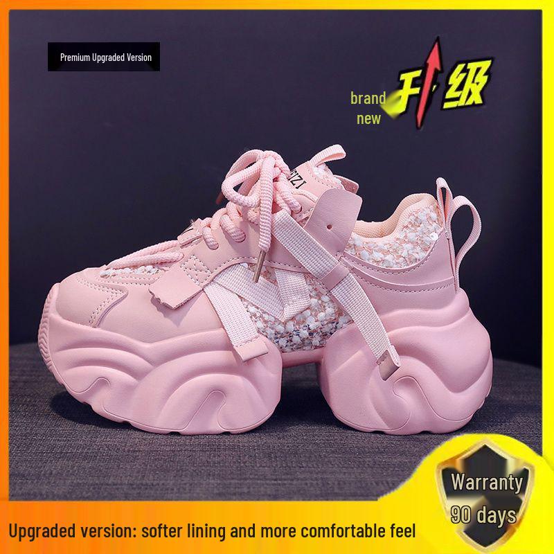 Stylish Women's Dad Shoes: Popular, Thick-Soled, Versatile, Height-Boosting, Casual Sneakers