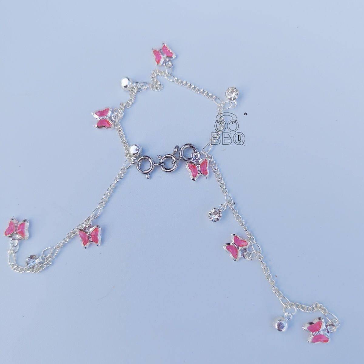 

Dreamy Pink Butterfly Pet Collar: Adjustable Necklace for Small Animals