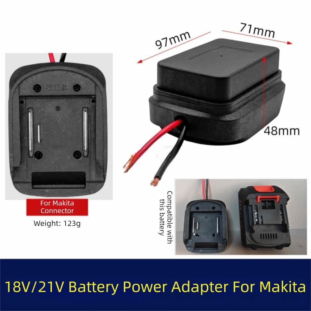 ABS Li-ion Battery Holder Portable with Cable Battery Connector Practical 3 Pins Adapter Converter Base for Makita For Makita