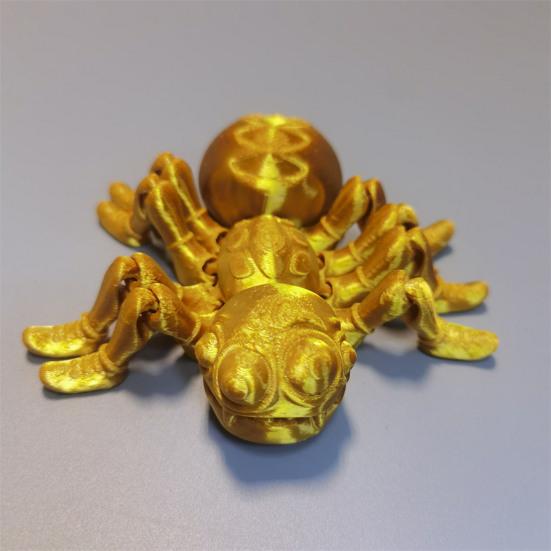 Spider Model 3D Printed Action Toy Realistic Looking Vibrant Color Insect Spider Fidget