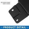 ABSOPRO Nedre frontlyktforlengere Skjermforlengelsespaneler for Toyota Sequoia Svart ABS-plast (Front) 53932-0C904 53931-0C904, 2009-2018,