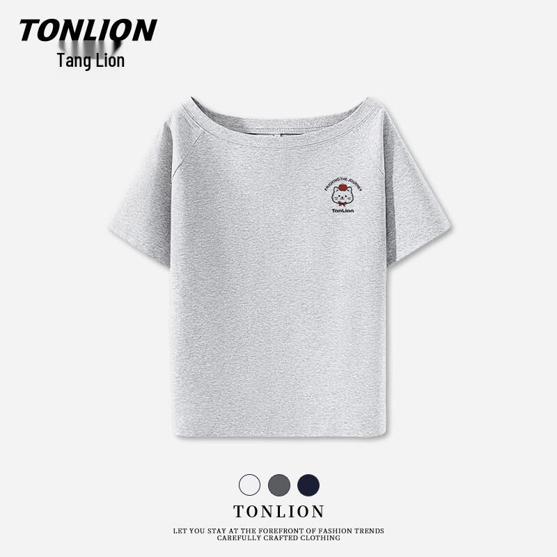 Женская футболка TonLion с открытыми плечами и короткими рукавами M