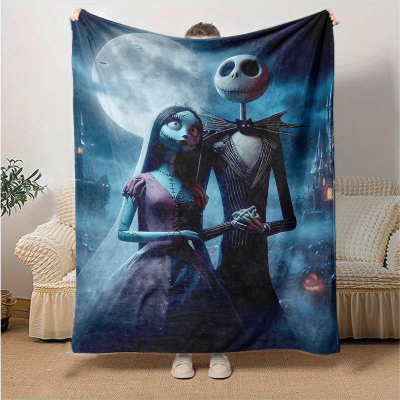 1pc Nightmare Before Christmas Soft Throw Blanket Flannel All Season Light Weight Living Room/Bedroom Warm Blanket. M7290166