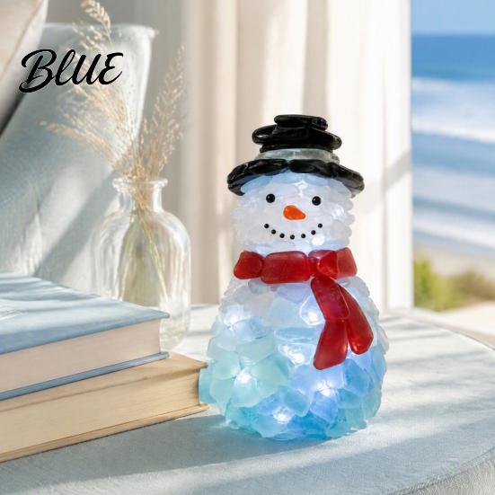 Handmade Christmas Figurine Table Decor Snowman Reindeer Kit Santa DIY Lighted Wreath Tree Decor Xmas