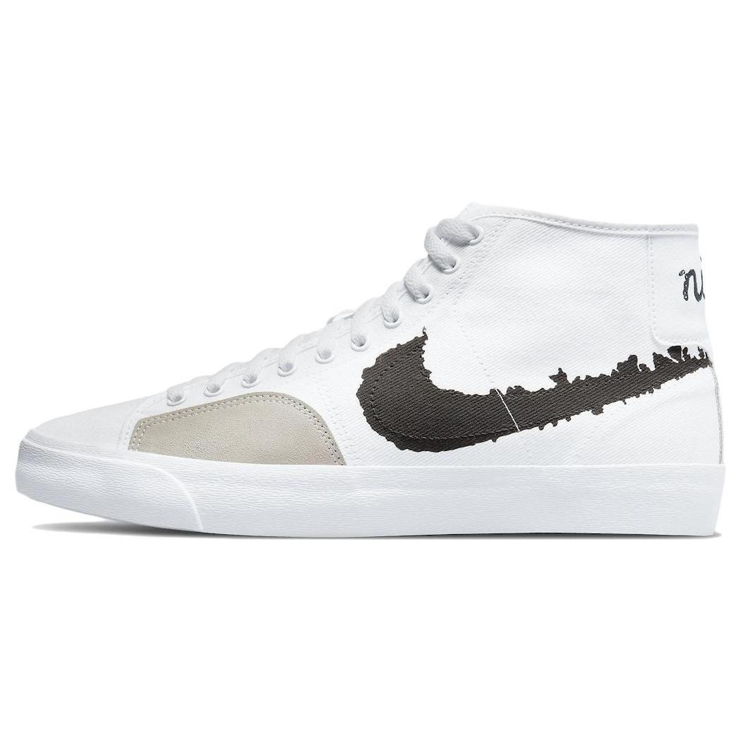 

Новые Nike Sb Blazer Court Mid Prm Белые Черные DM8553-100 45