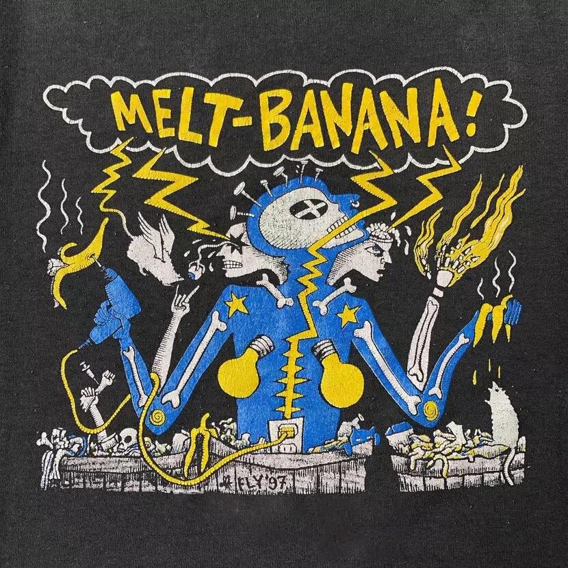 Melt-Banana Gift For Friends Black T-Shirt Cotton All Size EN357 Unisex T-Shirt XXXL