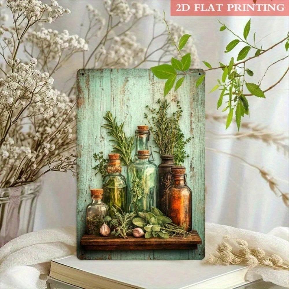 Retro Vanilla Metal Sign 20x30cm Waterproof Vintage Wall Decor for Kitchen Home