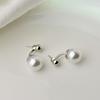 French Retro Pearl Earrings Rear Hanging Light Luxury Niche Design Sense