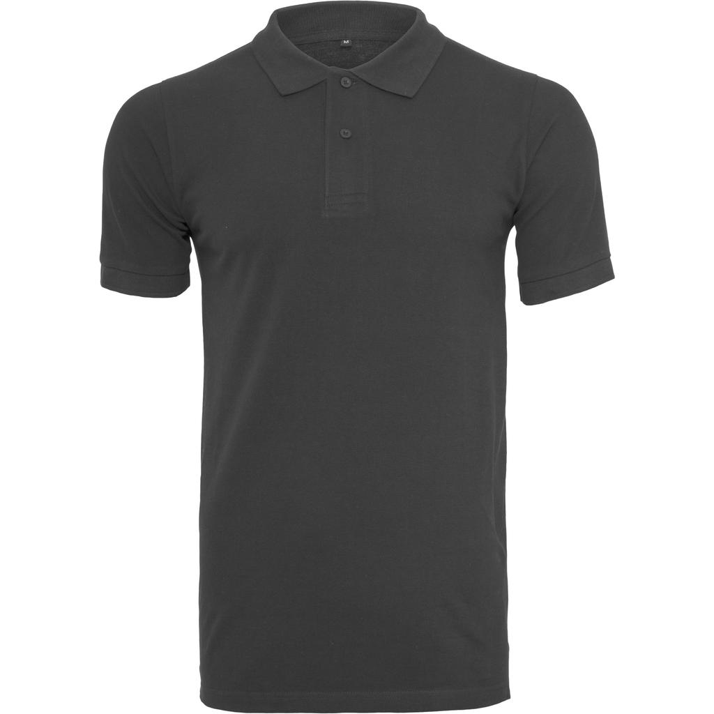 Build Your Brand Mens Pique Fitted Polo Shirt