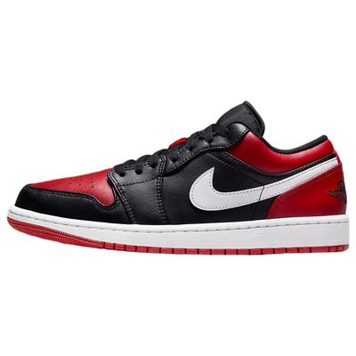 Air 1 Low Alternate Bred Toe Męskie Sneakersy Czarne Gym-Red Białe 553558-066