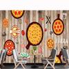Pizza Mural 3d Restaurant Pizza Wallpaper Fast Food Snack Shop Wall Mural