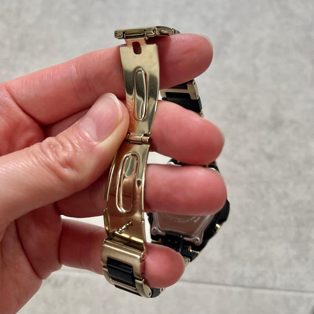 Used Limited CASIO Baby-G Anna Tsuchiya MSG-300AN with Box & Can Black x Gold