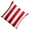 1Pcs Linen Pillowcase Cover 45x45cm Red Striped Pattern Couch Kissen Decoration Throw Pillow Case for Lounge Throw Pillow Cover