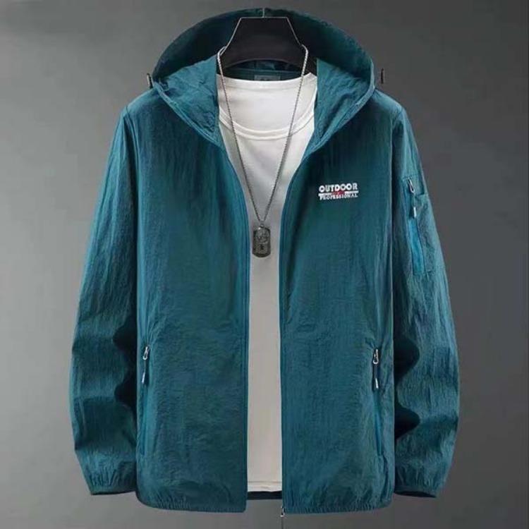Ultra Thin Mens Summer Sun Protective Jacket Breathable Windbreaker Anti UV Quick Drying Outdoor Sports Portable Clothing